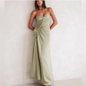 XS NEVER Worn SABO Alyssia Green Strapless Dress